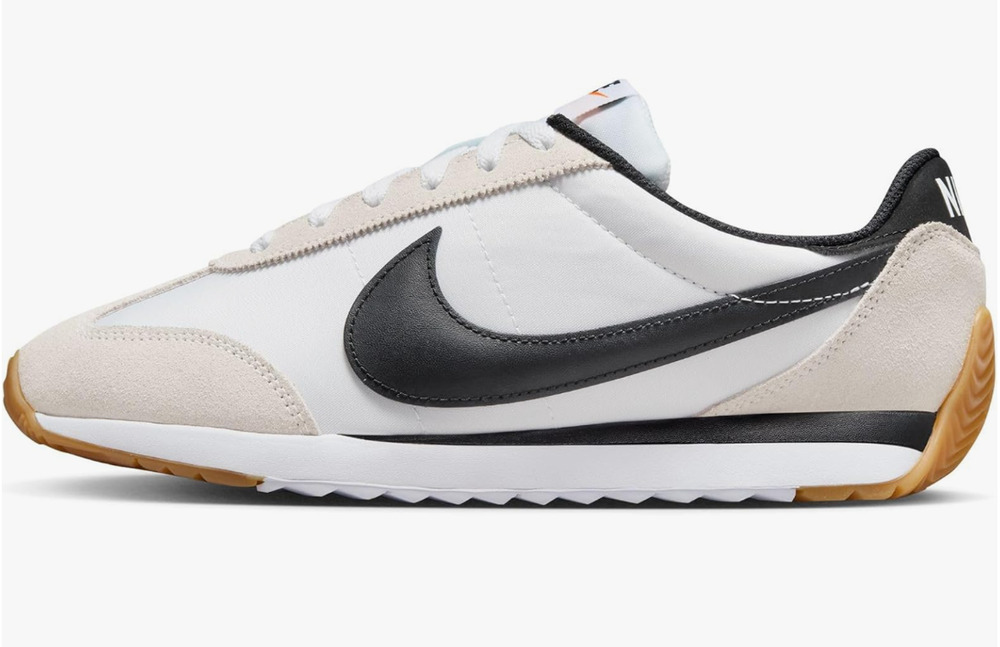 Nike Women's Pacific Shoes, White/Black-Platinum Tint-Safety Orange, 8.5